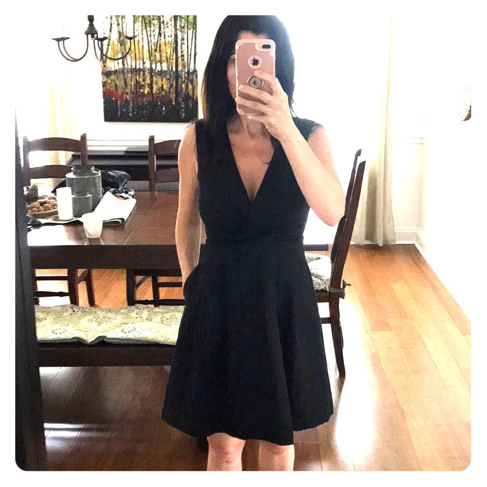 Kirna Zabete black dress cocktail evening party 6